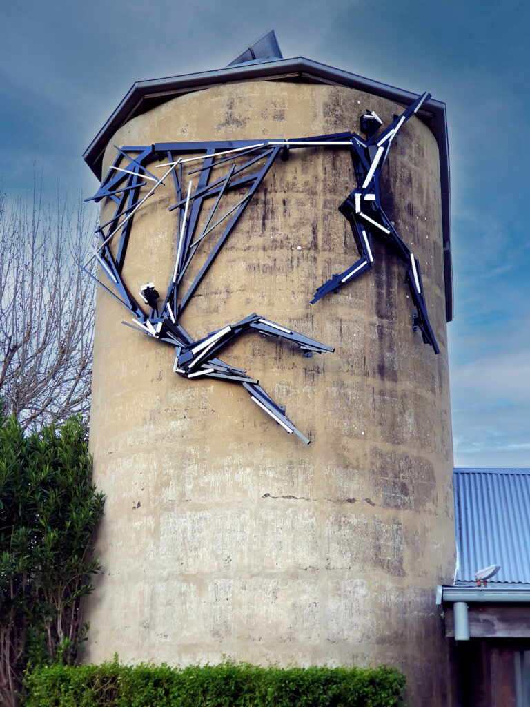 Sculpture “Two Sisters” (2025) Artist Elyssa Sykes Smith Commissioned Silos Estate (2019)